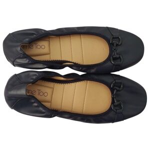 Me Too Lexey Ballet Flats Loafer Size 9M Preppy Navy Blue Slip On Comfort Shoes‎
